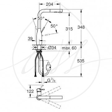 Maišytuvas plautuvei Grohe Essence 30270AL0 2