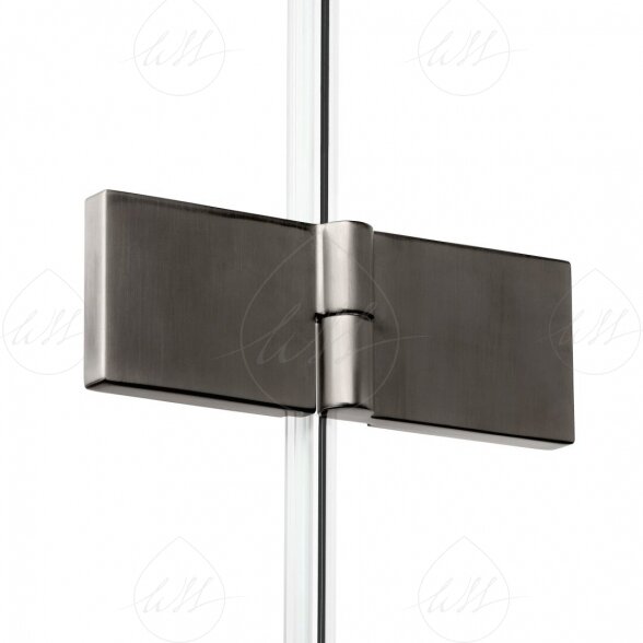 Sulankstomų durų dušo kabina New Trendy New Soleo 90x90 cm braižytos gunmetal spalvos 1